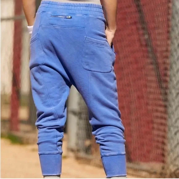 Free People Movement NWT June Bug Aquamarine Blue Slouch Sweatpants Women Small - Picture 3 of 16